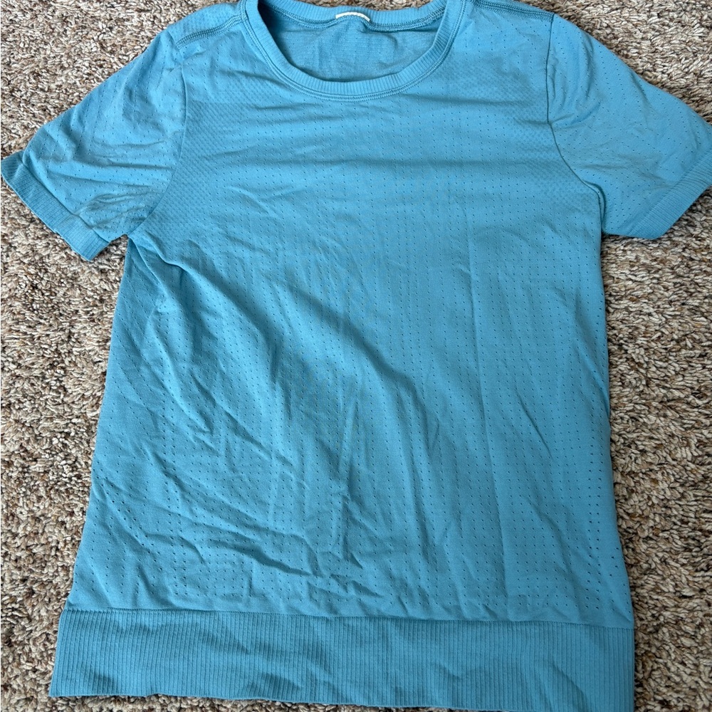 Athleta Blue Muscle Tee